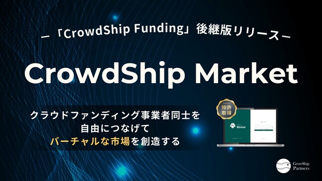投資型クラウドファンディングシステム「CrowdShip Funding」の後継システム「CrowdShip Market」をリリース