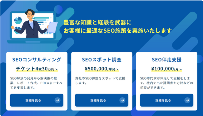 時代にあわせたSEO支援のメニューを開発【コンサル・スポット調査・伴走支援】