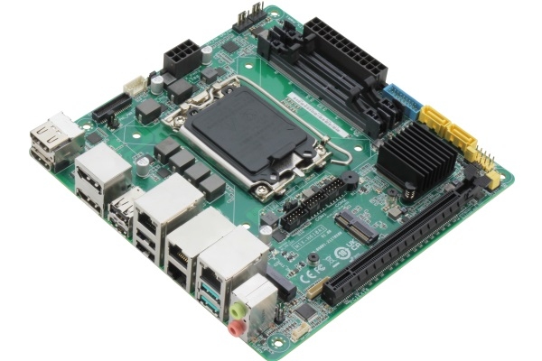 AAEON GbE LAN×4ポート搭載！Intel(R) H610Eチップセット 第12/13世代Core i対応 産業用Mini ITXマザーボード【MIX-H610A1】販売開始！