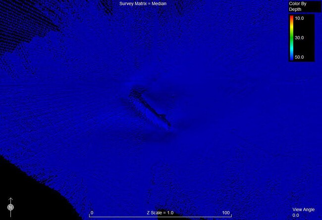 全長100m、佐賀県唐津の沖合の海底にて未知の沈没船を発見することに成功！
