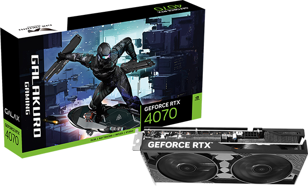 玄人志向/GALAKURO GAMINGから、NVIDIA GeForce RTX 4070 高冷却デュアルファン搭載グラフィックボード『GG-RTX4070-E12GB/DF2』発売