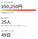 クラウドファンディング実績 クラウドファンディング実績