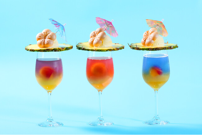 梅酒カクテル専門店「The CHOYA（ザ チョーヤ）銀座BAR」夏の海と空がテーマのトロピカル梅酒カクテルクリームソーダ付き「真夏の梅づくしアフタヌーンティー&ハイティー」プラン登場！