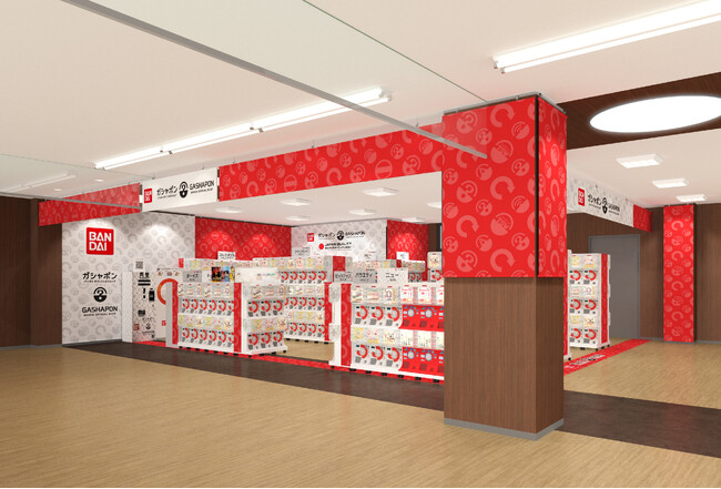 バンダイ公式の「ガシャポン(R)」大型専門店が登場 『ガシャポンバンダイオフィシャルショップ』うさぎやTSUTAYA自治医大店　2024年6月21日(金)オープン！