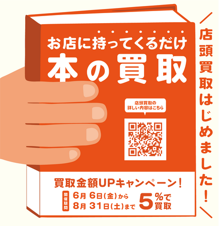 あなたの本が高く売れる！ブックスなにわで買取金額5%UPキャンペーン開催
