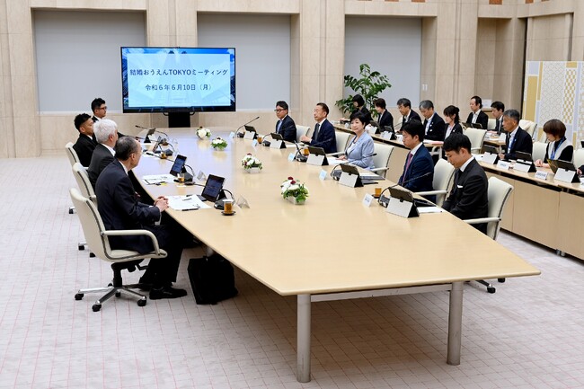 東京都が「結婚おうえんTOKYOミーティング」を開催！JMICは都民の婚活支援に関する結婚相談所の活用について、小池東京都知事への政策提言を行いました。