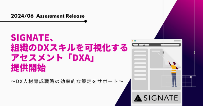 SIGNATE、DXスキルを可視化する「SIGNATE DX Assessment（DXA）」を提供開始