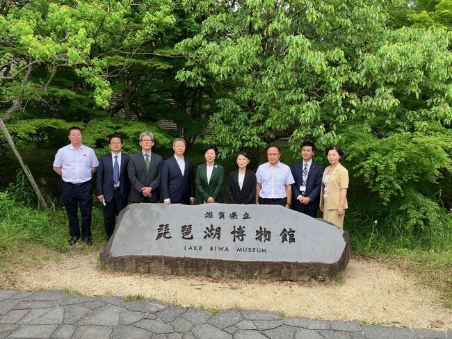 湖南省政府代表団・湖南省人民対外友好協会代表団が琵琶湖博物館を訪問されました