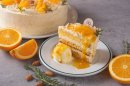 スペイン産アーモンドとオレンジのレイヤーケーキ