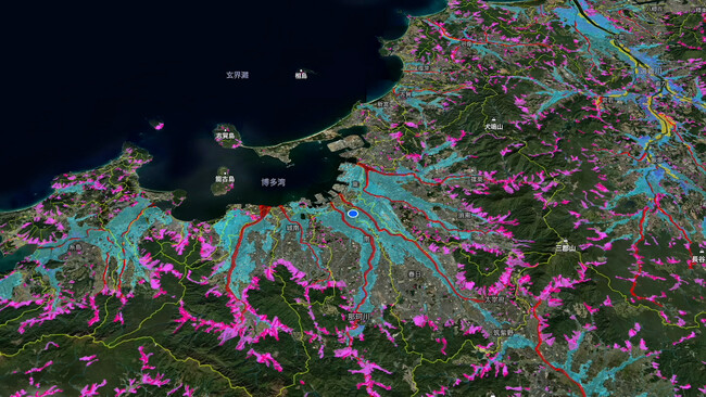 流域地図をアップデート　日本全国のハザードマップを流域単位で可視化
