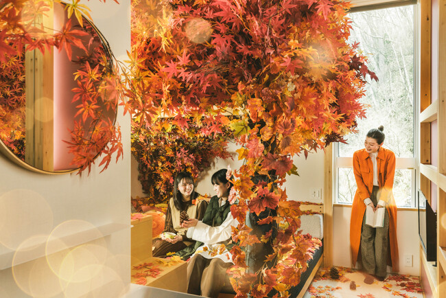 【星野リゾート　BEB5軽井沢】芸術の秋！みんなとアーティスティックな紅葉を満喫する「BEB紅葉まみれステイ」今年も販売｜期間：2024年9月1日～11月30日