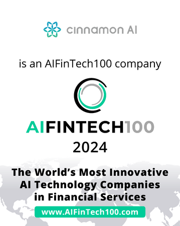 シナモンAI、2年連続で国内企業で唯一「AIFinTech100」に選出