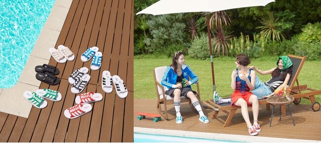 adidas Originalsの人気クラシックモデル「GAZELLE」をアップデートした新作サンダル「GAZELLE BEACH」が登場