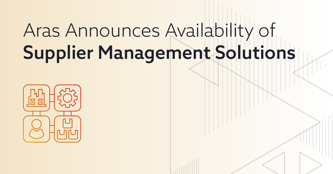 Aras、PLM を強化する新しいサプライヤー管理ソリューションを導入