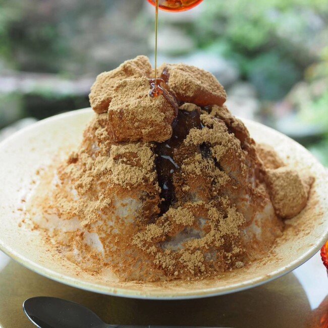 お亀堂の工場横の「古民家cafeお亀堂」で6月から夏の新作メニュー