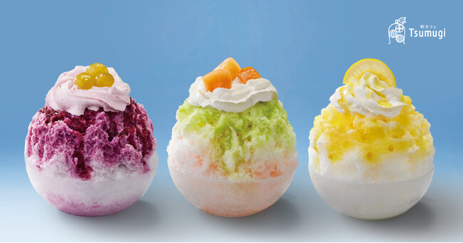 【夏季限定】こだわりはふわふわ食感の氷と2種のソースが織りなすハーモニー 和カフェ Tsumugi の「天然水の削り氷」シリーズに新作3種が登場！6/27～