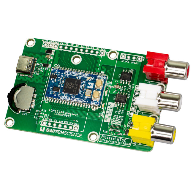 スイッチサイエンス、Raspberry Pi RP2040搭載シリーズ「Picossci（ピコッシィ）」を拡充、ビデオ出力／オーディオ出力端子搭載の「NTSCボード」を2024年6月20日販売開始
