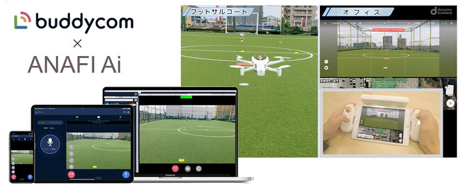 Buddycom、NTT Comのドローンと連携し自治体や公共事業において映像伝送ソリューションを提供