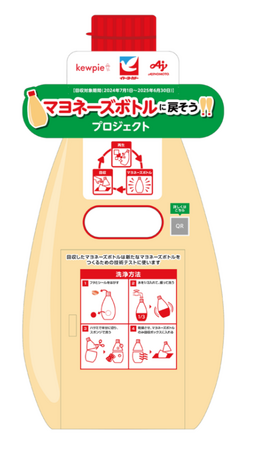 キユーピー(株)と味の素(株)が協働して使用済みマヨネーズボトル回収の実証実験を開始