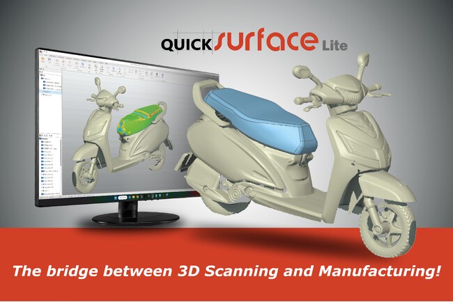 3Dスキャンデータを活用した革新的なリバースエンジニアリングツール「QuickSurface Lite」の国内販売を開始