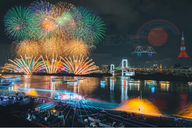 レッドクリフ、「スターアイランド2024」お台場エリア最大級の1,000機のドローンショーで観客を魅了