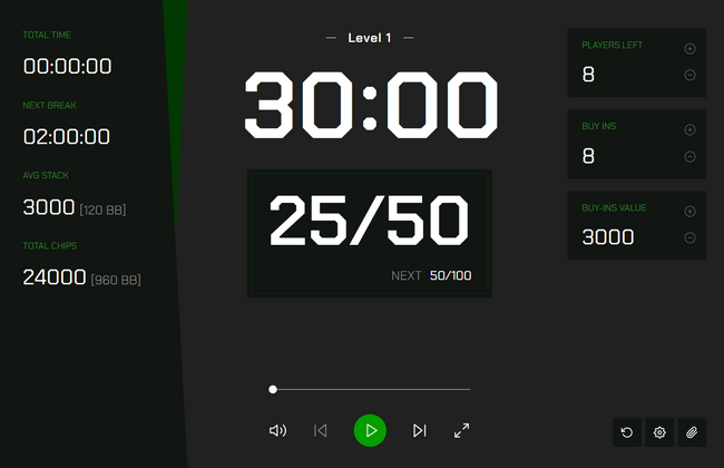 プロポーカープレイヤー監修のポーカー用ブラインドタイマー「Poker Blind Timer」をリリース