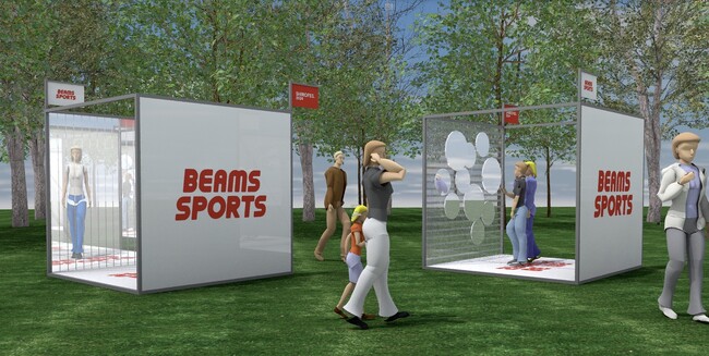 弘前公園で5年ぶり開催の『SHIROFES.2024』にBEAMS SPORTSが初ブース出展！ダンサー必須アイテム”巨大ミラー”をBEAMS SPORTS流フォトブースに 来場者SNAPの撮影も実施