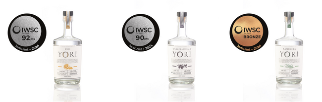 地域のフードロスに繋がる素材を利活用したサステナブルジン “YORI” 世界最大級の品評会「IWSC2024」にて銀賞受賞