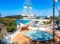 小さなお子様も安心の温水プール！南紀白浜温泉 ホテル三楽荘の夏限定 帆船プール「Luana(ルアナ)」が7月1日スタート
