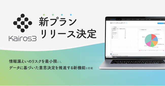 「Kairos3」高機能版の提供を開始。セキュリティ対策やデータ活用をサポートする新機能を搭載