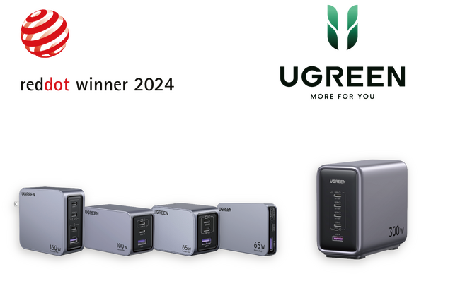 UGREEN Nexode急速充電器 | Red Dot Design Award 2024 受賞
