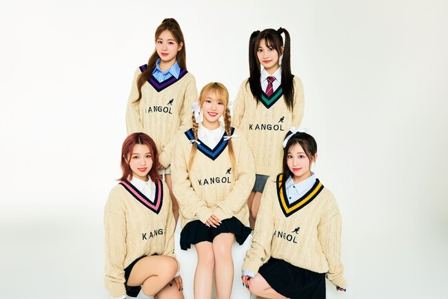 KANGOL イメージキャラクターにTikTok1500万ビュー達成の韓国５人組アイドルグループWOOAH(ウア！)を起用