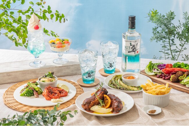 【東京ミッドタウン】涼を感じられる期間限定の屋外ラウンジ「翠ジンソーダ MIDPARK LOUNGE」7月12日（金）～8月25日（日）