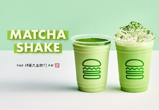 【Shake Shack】京都の老舗お茶屋「伊藤久右衛門」とコラボした上質な香りの「宇治抹茶シェイク」が6月26日(水)から期間限定で全店発売！