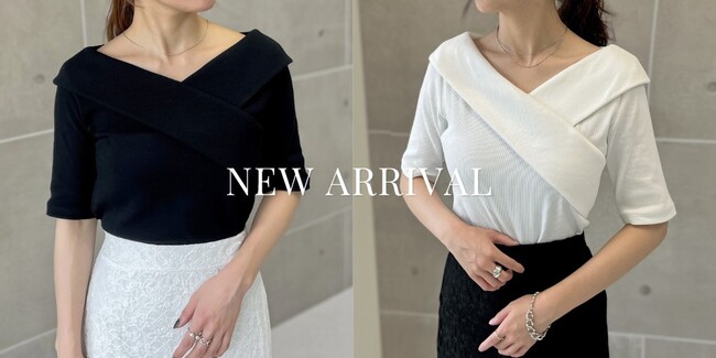 【Re:EDIT（リエディ）】30代40代女性に向けた、体型カバー＆スタイルアップを叶える、美シルエットのカシュクールVネック5分袖トップスが新発売！