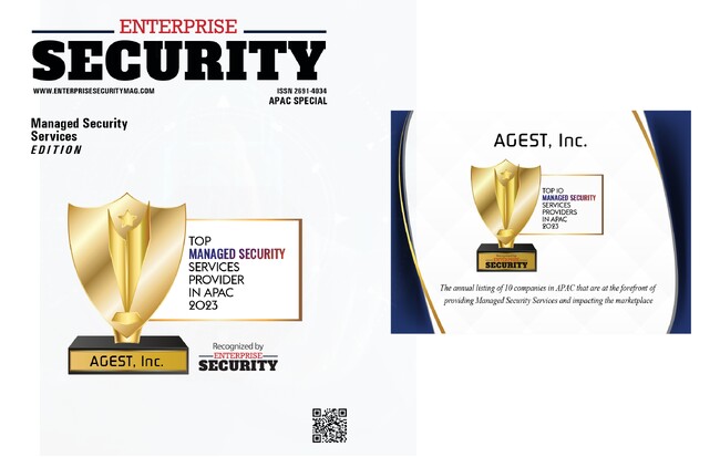 AGEST、『Enterprise Security Magazine』の「Top10 Managed Security Services Provirers in APAC - 2023」に選出
