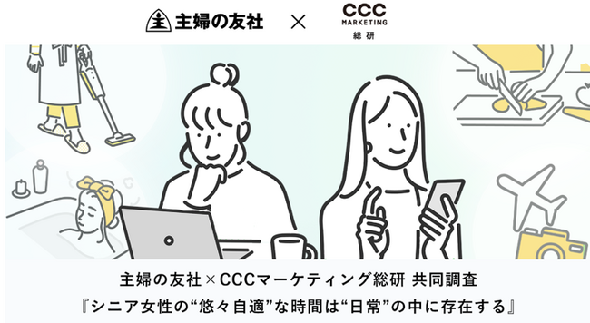 主婦の友社×CCCマーケティング総研 共同調査『シニア女性の“悠々自適”な時間は“日常”の中に存在する』