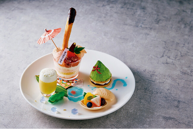 【ホテルオークラ京都】京都の夏の風物詩をスイーツで表現した『京の夏祭りプレート』7月1日より販売開始