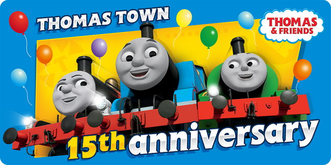 『トーマスタウン新三郷15周年アニバーサリーイヤー』 2024年7月1日(月)から15周年わくわく前夜祭がスタート　人気玩具デザインのラッピングバスが三郷の街を元気に走行！