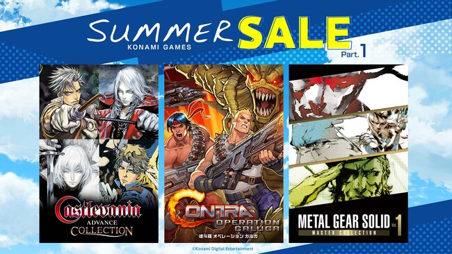 KONAMI 「サマーセール」 開催中！SteamとXboxの新作タイトルなどDL版対象タイトルが、最大90%オフ！