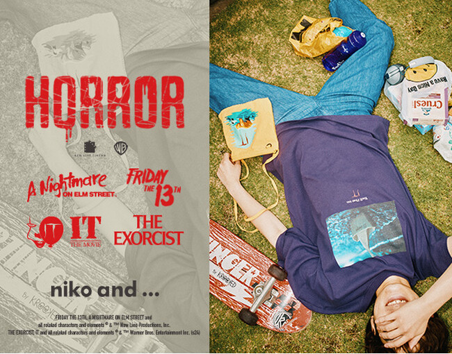 「niko and ...」がワーナー・ブラザースのホラー映画とコラボレーション “暑い夏に肝を冷やす” 限定アイテムを2024年6月28日（金）に発売