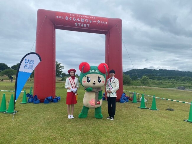 「寒河江さくらんぼウォーク2024」CHANGE FOR THE BLUEコラボ企画　寒河江川から海を変えていこう！ごみ拾いチャレンジを開催しました！