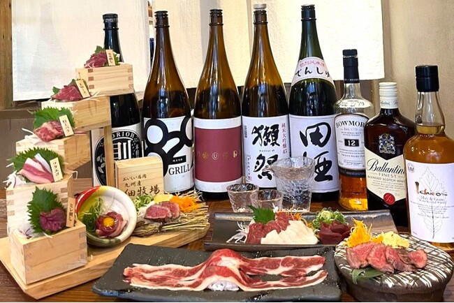 飲み放題が無料でついてくる！数量限定の新馬肉の食べ放題がおひとり様7,700円！【大衆馬肉酒場 馬王 十三店】