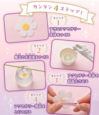 【夏休みの自由研究にオススメ！】「ハンドメイド」×「科学」の新感覚工作キット『魔法の結晶アクセサリーキット』本日発売！