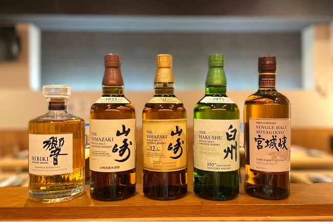 山崎・白州・響が驚愕の飲み放題！ウイスキー好きな大人のためのお得なプランが新登場！【純国産馬刺しと朝引き鶏 にほんいち 大阪堺筋本町店】