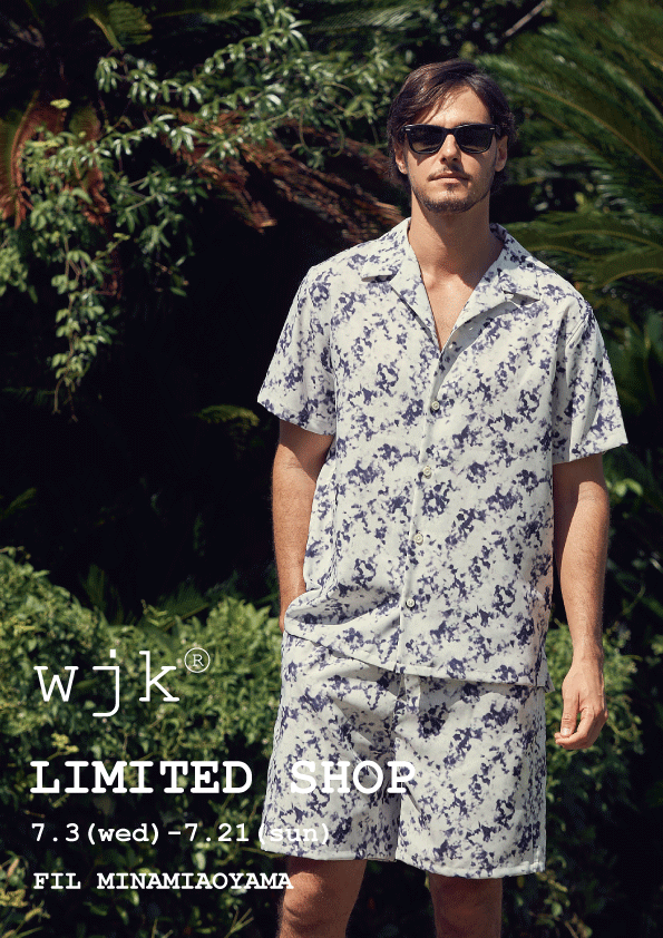 メンズファッションブランド【wjk】 南青山にて LIMITED SHOPをオープン