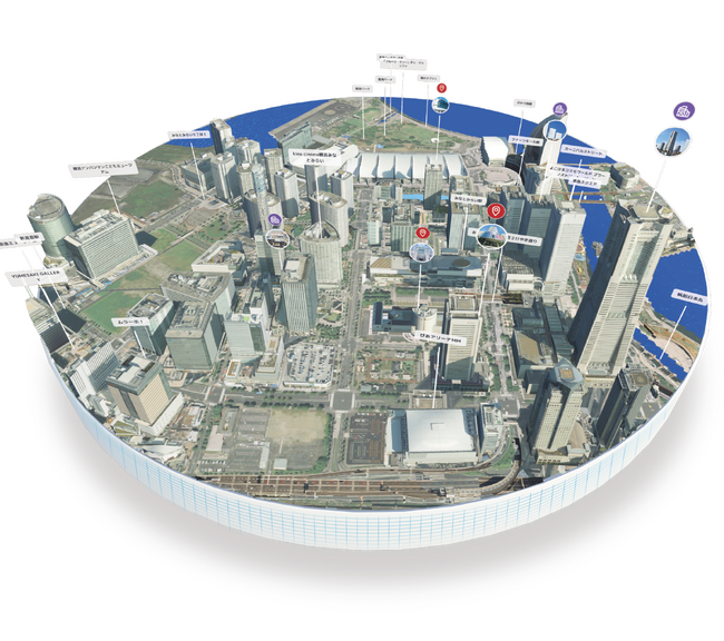 都市の魅力を最大限に演出。3Dジオラマで近未来的な感覚で都市を散策できるアプリ『Diorama Vision ‐都市ガイド‐』をリリース