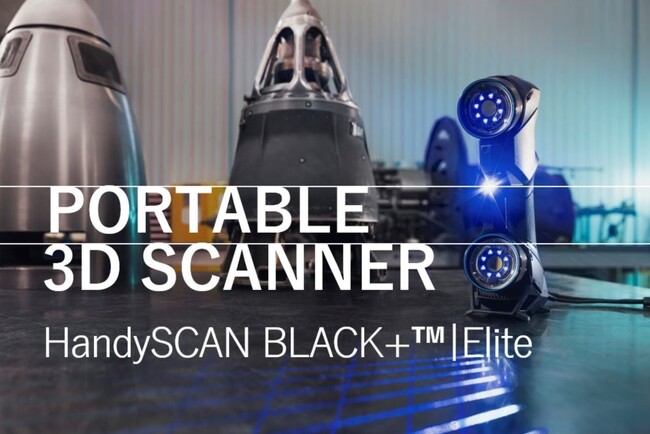 特許取得済み寸法検査レベルの最新ハンディスキャナー　　Creaform社製【HandySCAN BLACK+(TM)️|Elite】を販売開始！