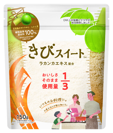 低カロリー甘味料（顆粒）トップシェアのサラヤと砂糖トップシェアのDM三井製糖が共同コンセプト商品を開発