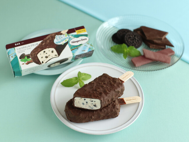 ハーゲンダッツの“チョコミントアイスクリーム”が、初めてバーになって待望の新登場！　バー『ショコラミントクランチ』7月9日(火)より期間限定新発売！